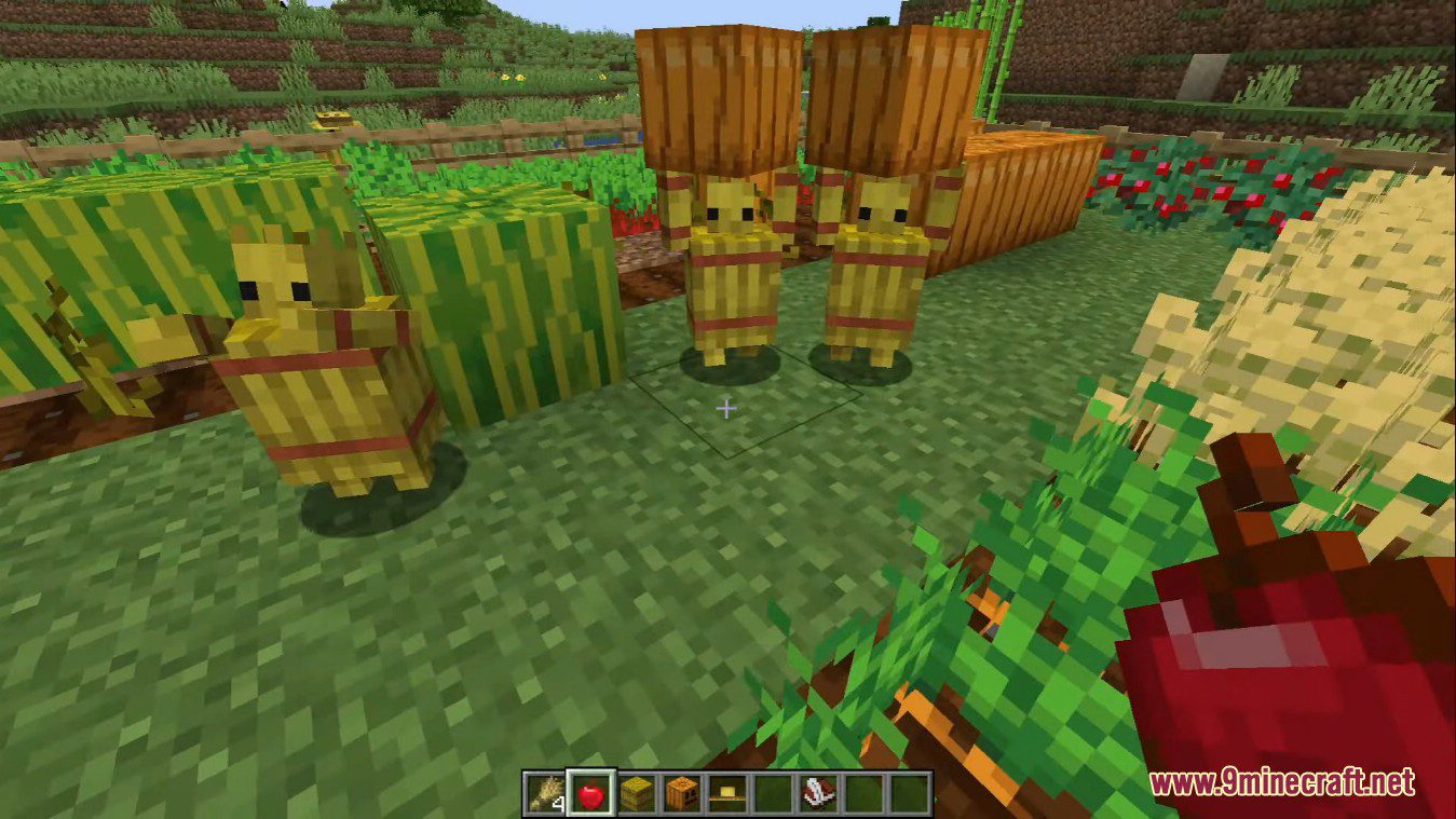Straw Golem Rebaled Mod (1.19.2, 1.18.2) - Cute Little Guys to Help You on the Farm 9