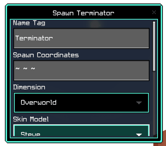 Terminator Addon (1.20) - MCPE/Bedrock Hunter Bot Mod 22