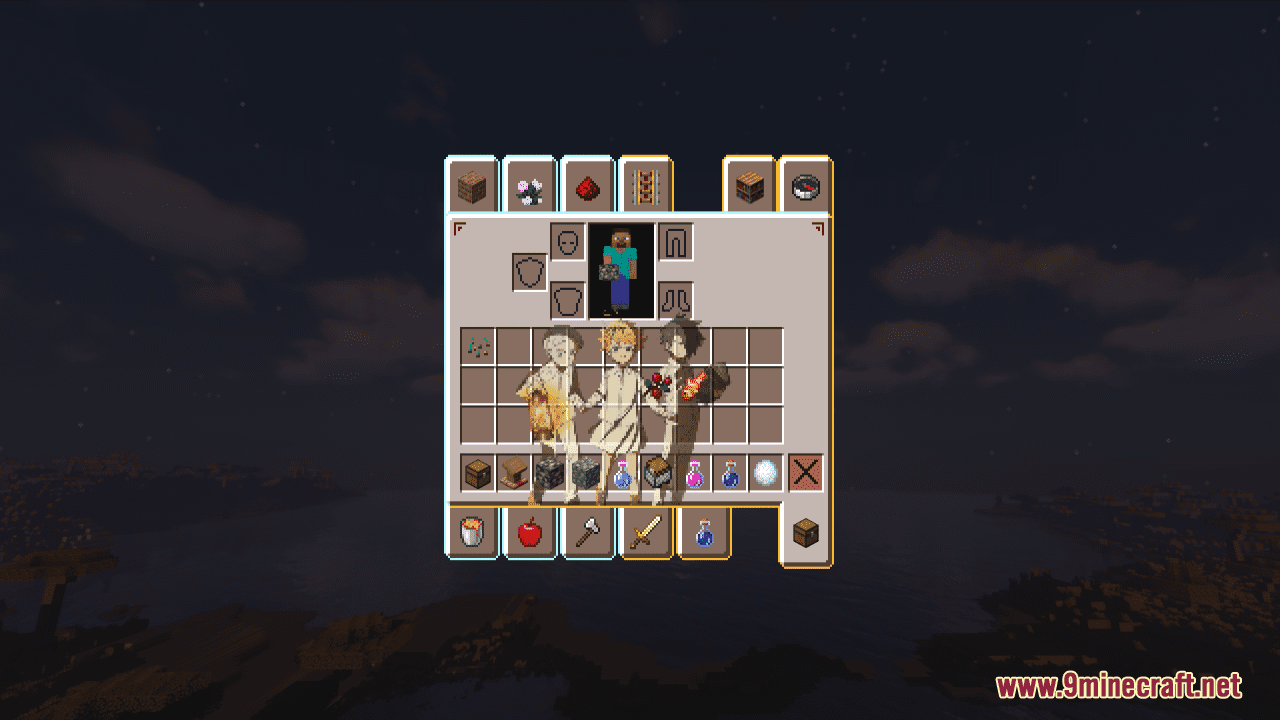 The Promised Neverland Custom GUI Resource Pack (1.20.6, 1.20.1) - Texture Pack 7