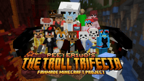 The Troll Trifecta Map (1.20.2, 1.19.4) – Unfair Minecraft Thumbnail