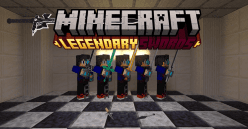 TheVeis’s Legendary Swords Addon (1.20, 1.19) – MCPE/Bedrock Mod Thumbnail