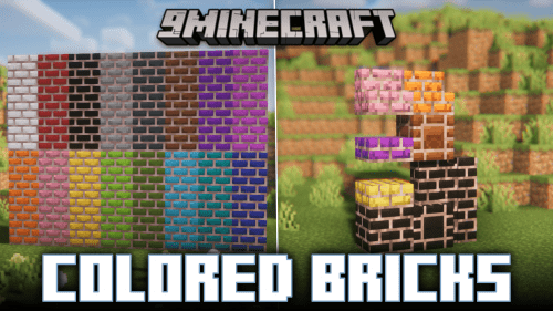 Colored Bricks Mod (1.21, 1.20.1) – Colored Bricks, Stairs & Slabs Thumbnail