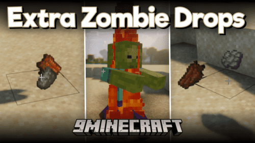 Extra Zombie Drops Mod (1.20.1, 1.19.2) – Zombies Drop Better Items Thumbnail