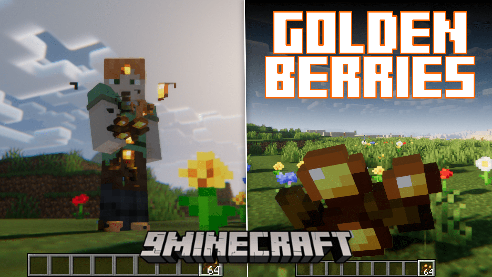 Golden Berries Mod (1.20.1, 1.19.4) - New Food Item 1