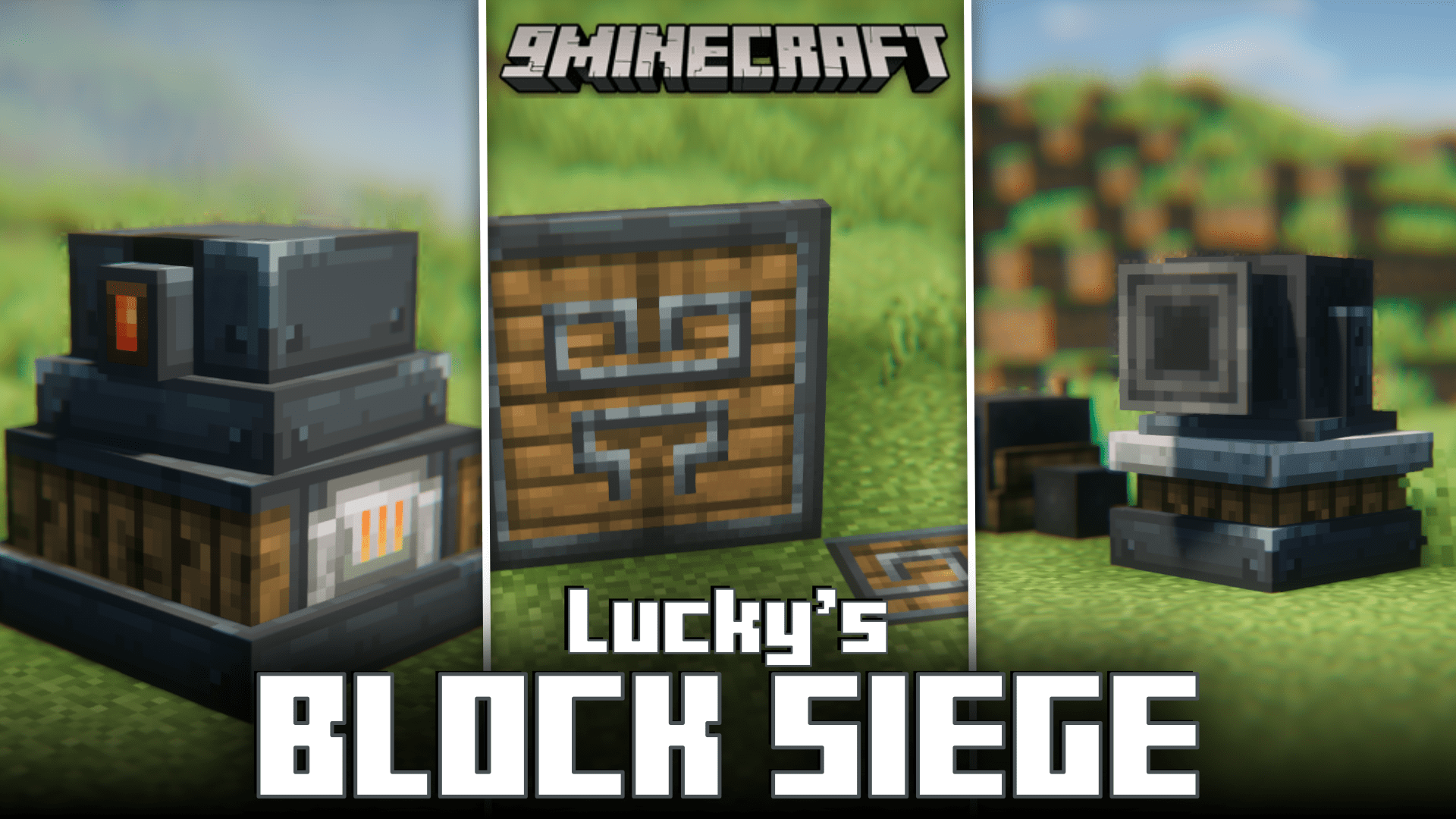 Lucky's Blocky Siege Mod (1.20.1, 1.19.4) - Cannons, Roasters, Crushers and More! 1