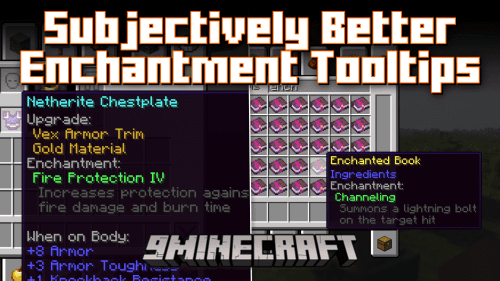 Subjectively Better Enchantment Tooltips Mod (1.20.2, 1.19.4) – Detailed Tooltips Thumbnail