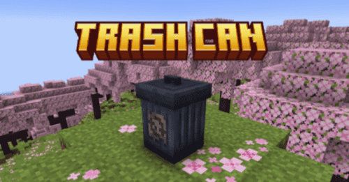 Trash Can Addon (1.20) – MCPE/Bedrock Mod Thumbnail