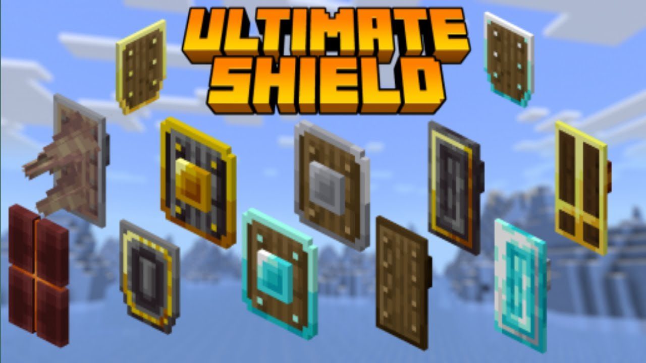 Ultimate Shields Addon (1.20, 1.19) - MCPE/Bedrock Mod 1