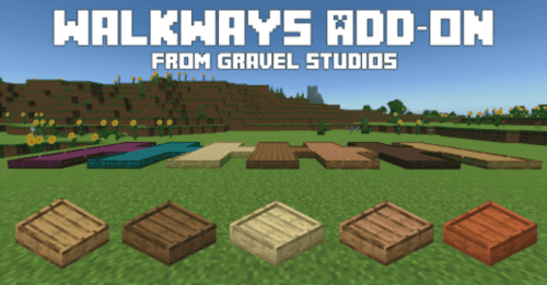 Walkways Addon (1.20) – MCPE/Bedrock Mod Thumbnail