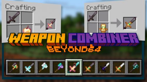 Weapon Combiner Addon (1.20) – MCPE/Bedrock Mod Thumbnail