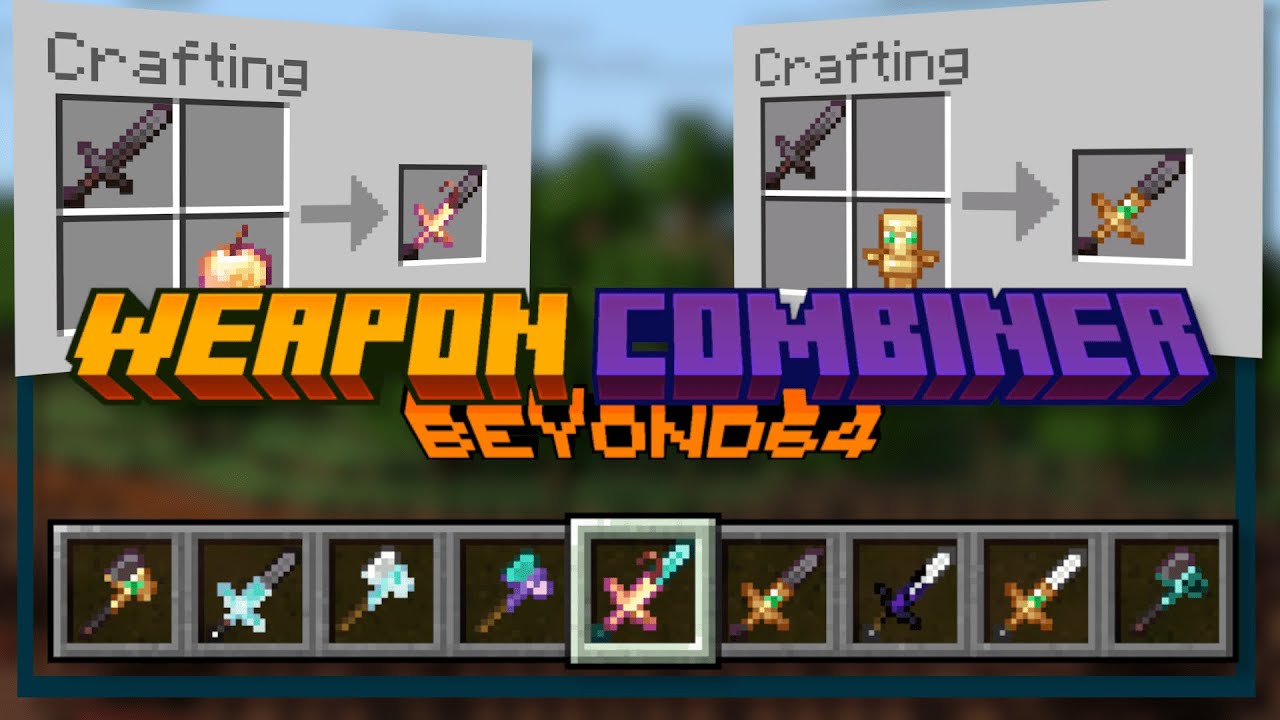 Weapon Combiner Addon (1.20) - MCPE/Bedrock Mod 1