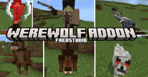 Werewolves: Curse of the Full Moon Addon (1.20, 1.19) – MCPE/Bedrock Mod Thumbnail