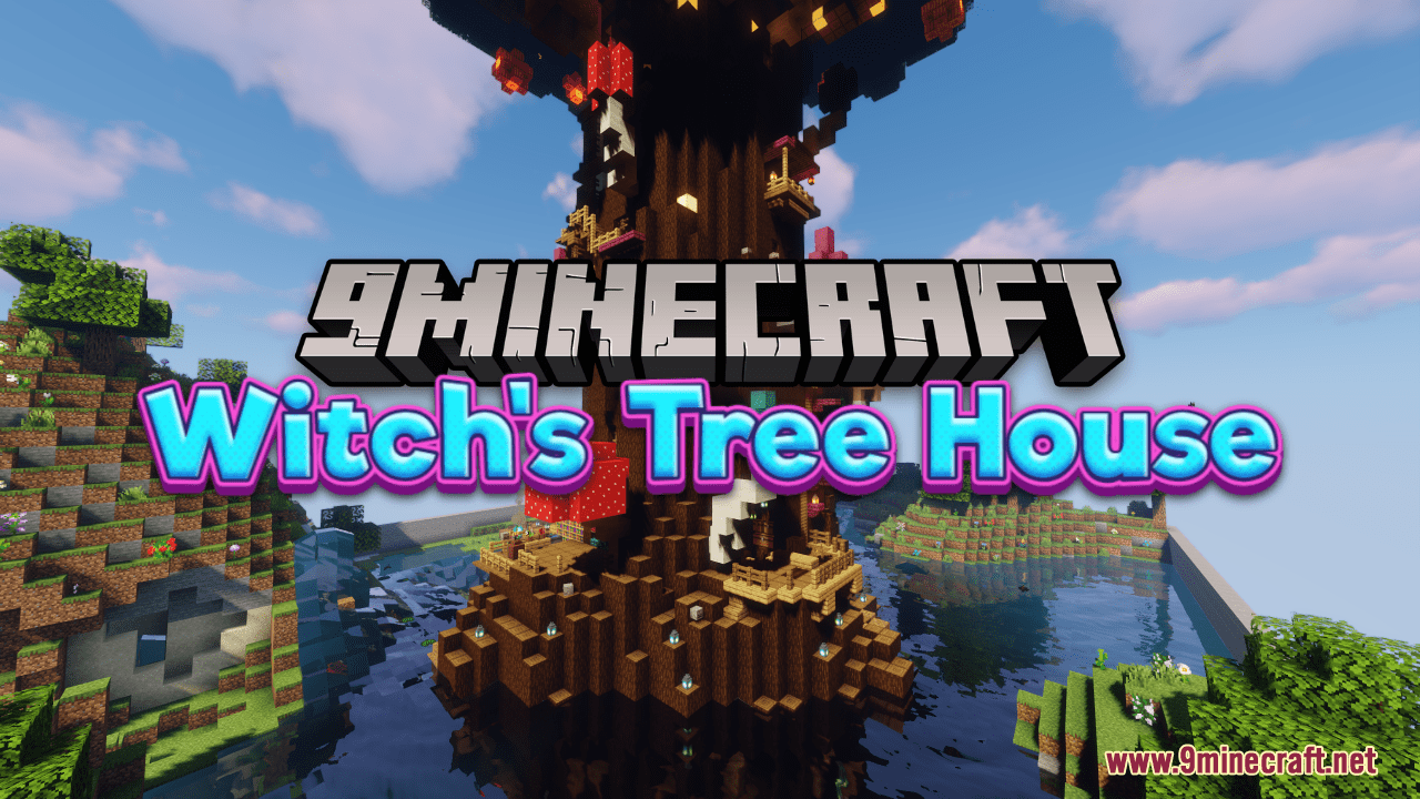 Witch's Tree House Map (1.21.1, 1.20.1) - A Halloween Hideaway 1