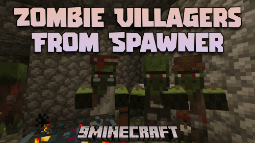 Zombie Villagers From Spawner Mod (1.21.1, 1.20.1) – Varied Spawns Thumbnail