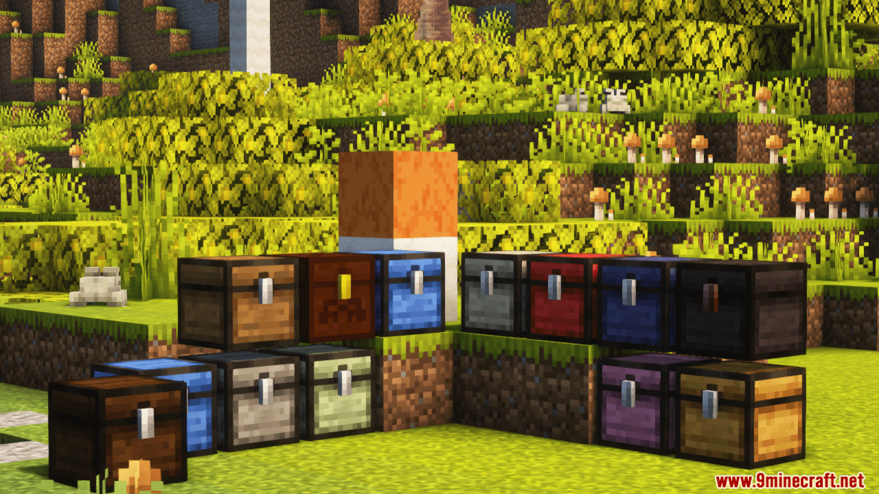 More Chests Variants Mod (1.21.1, 1.20.1) - Unique and Decorative Chest Designs 4