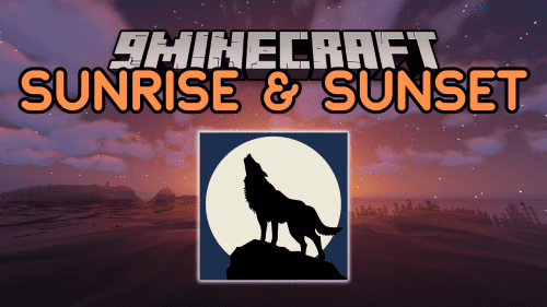 Sunrise and Sunset Audio Mod (1.20.1, 1.19.2) – The Rooster Crow and Wolf Howl Sounds Thumbnail