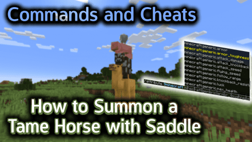 How to Summon a Tame Horse with Saddle in Minecraft – Wiki Guide Thumbnail