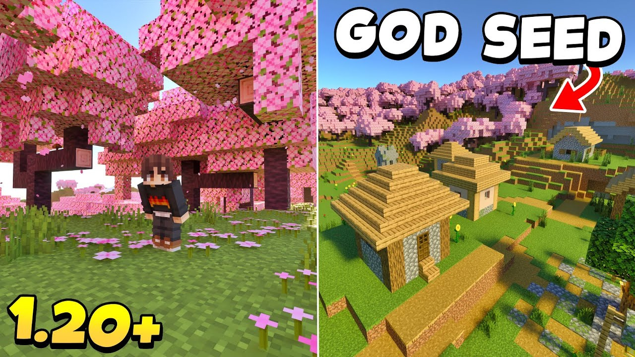 Best New Cherry Blossom Seeds For Minecraft (1.20.6, 1.20.1) – Bedrock Edition 1