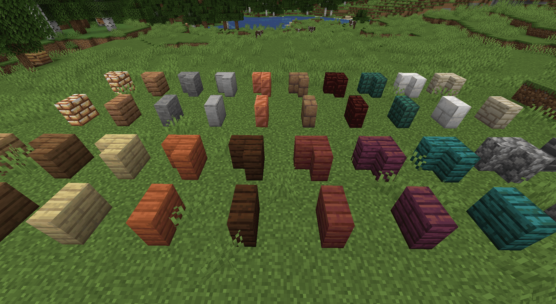 Additional Blocks Vertical Edition Mod (1.20.4, 1.19.4) - Vertical Slabs & Stairs 2