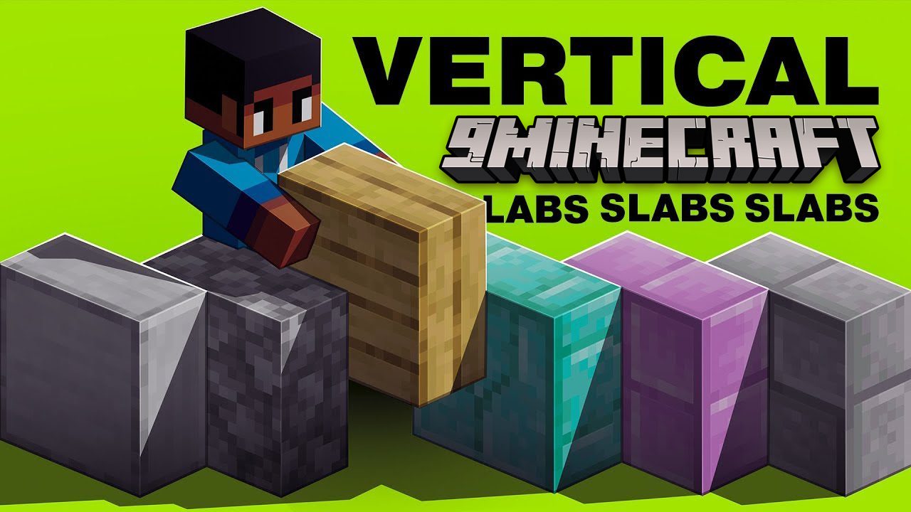 Additional Blocks Vertical Edition Mod (1.20.4, 1.19.4) - Vertical Slabs & Stairs 1