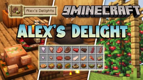 Alex’s Delight Mod (1.19.2, 1.18.2) – Alex’s Mobs + Farmer’s Delight Thumbnail