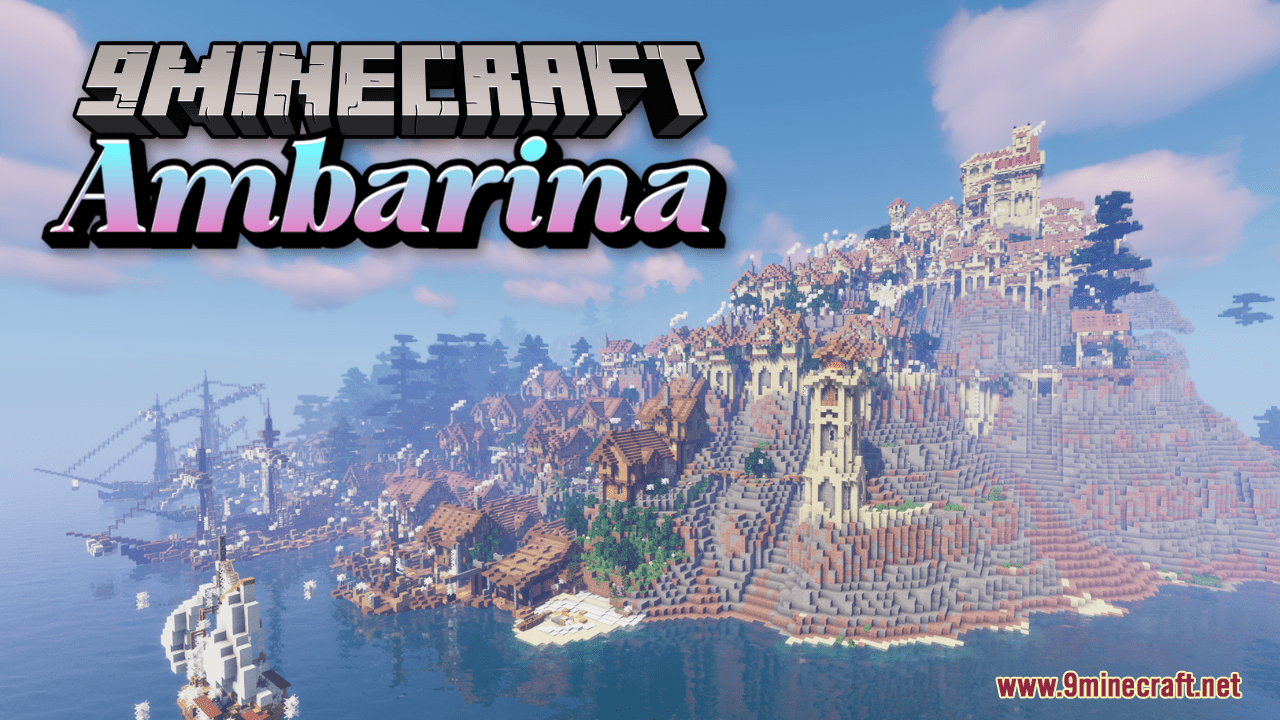 Ambariña Map (1.21.1, 1.20.1) - Medieval Mediterranean City 1