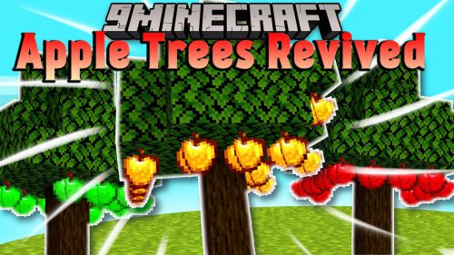 Apple Trees Revived Mod (1.19.4, 1.18.2) – Easy Way of Getting Apples Thumbnail