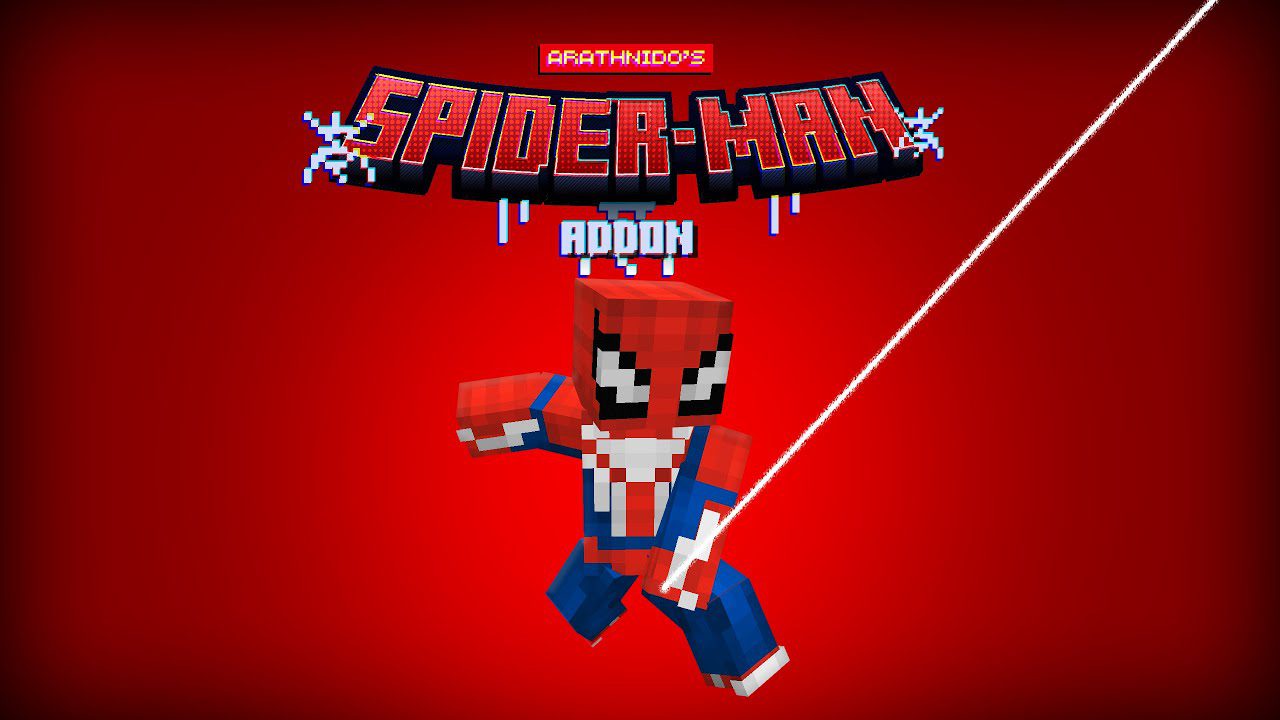 ArathNido's Spider-Man Addon (1.20) - MCPE/Bedrock Mod 1