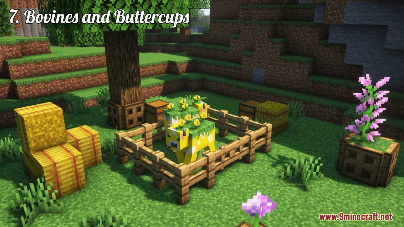 Bovines and Buttercups Mod (1.20.4, 1.19.4) - Mooblooms and Other 4