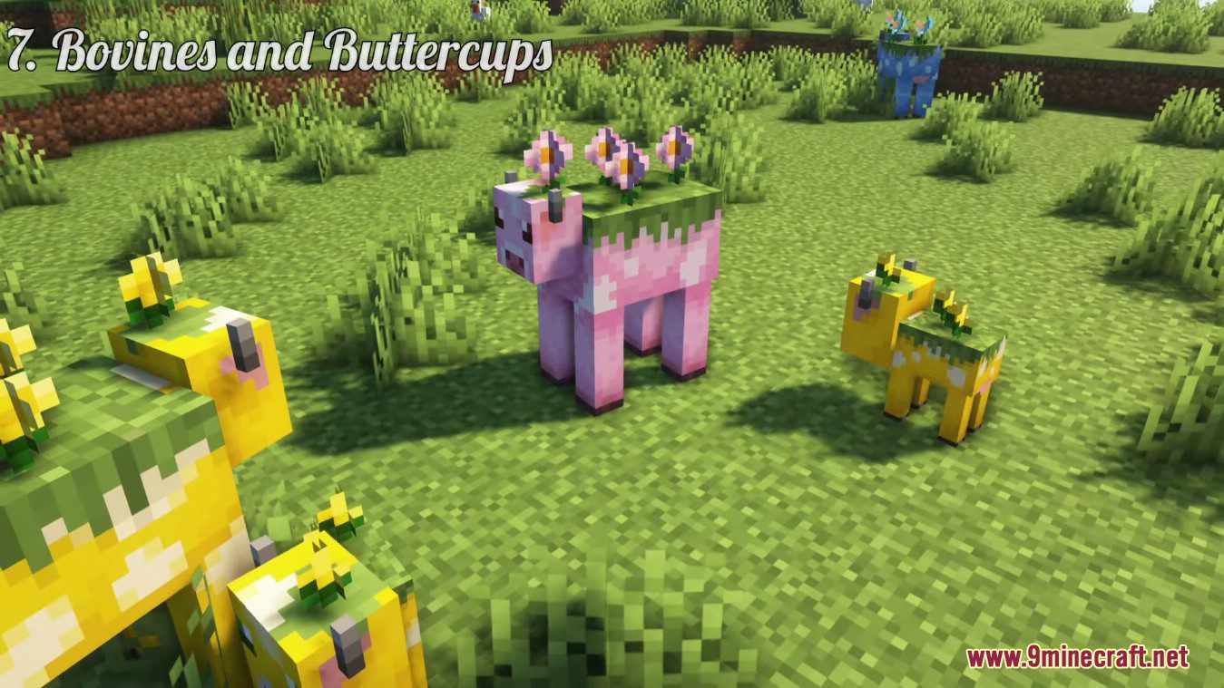 Bovines and Buttercups Mod (1.20.4, 1.19.4) - Mooblooms and Other 5