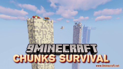 Chunks Survival Map (1.21.1, 1.20.1) – Super Hostile Sky Chunk Thumbnail