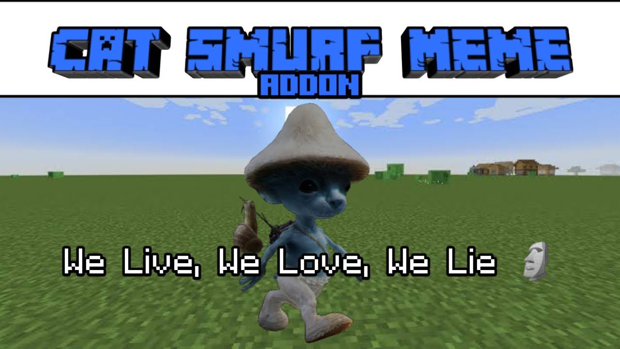 Cat Smurf Meme Addon (1.20, 1.19) - MCPE/Bedrock Mod 1