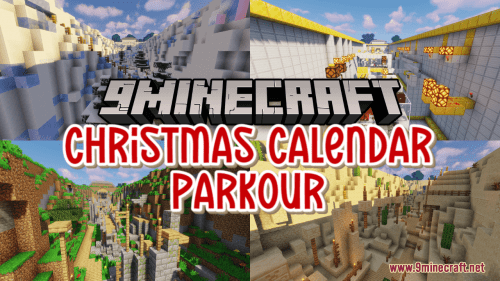 Christmas Calendar Parkour Map (1.21.1, 1.20.1) – Festive Parkour Fun Thumbnail