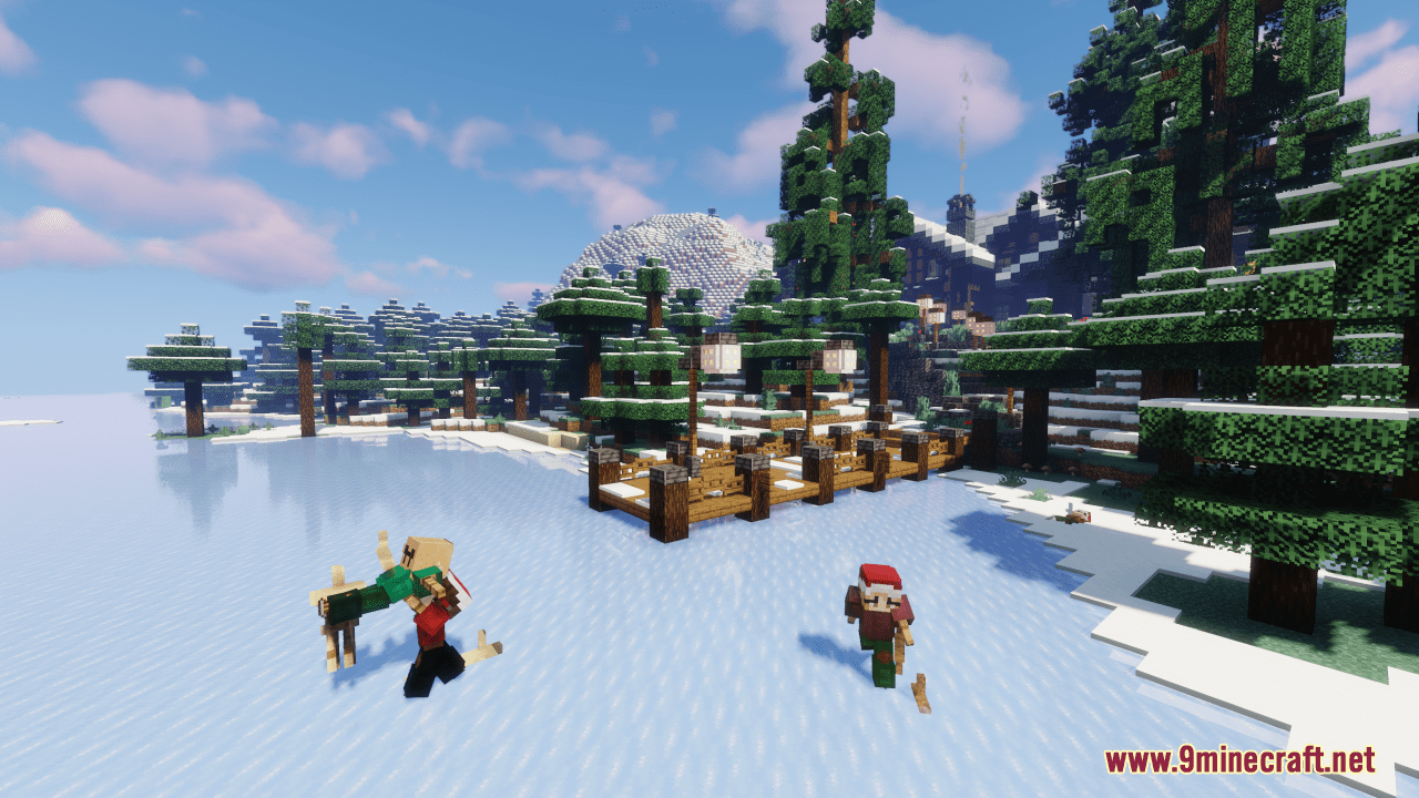 Christmas Modern Lodge Map (1.21.1, 1.20.1) - Festive Anniversary Celebration 5