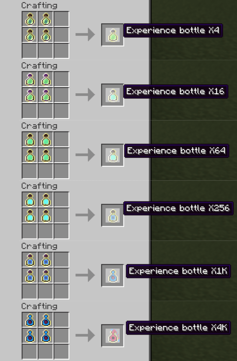 Compact Experience Bottles Mod (1.20.1, 1.19.3) - Concentrated XP Bottles 2