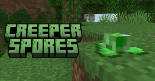 Creeper Spores Addon (1.21, 1.20) – MCPE/Bedrock Mod Thumbnail