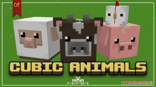 Cubic Animals Resource Pack (1.20.6, 1.20.1) – Texture Pack Thumbnail