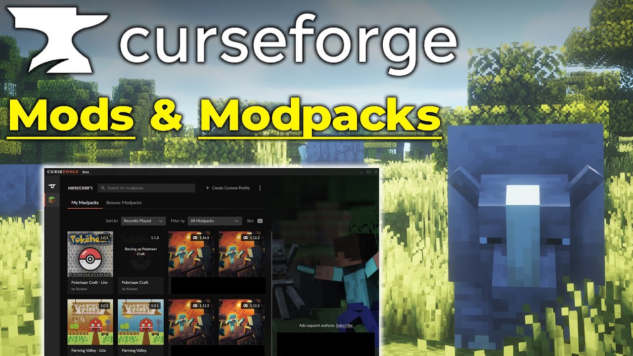 CurseForge Launcher (1.20.4, 1.19.4) - Easy Install Minecraft Mods & Modpacks 1