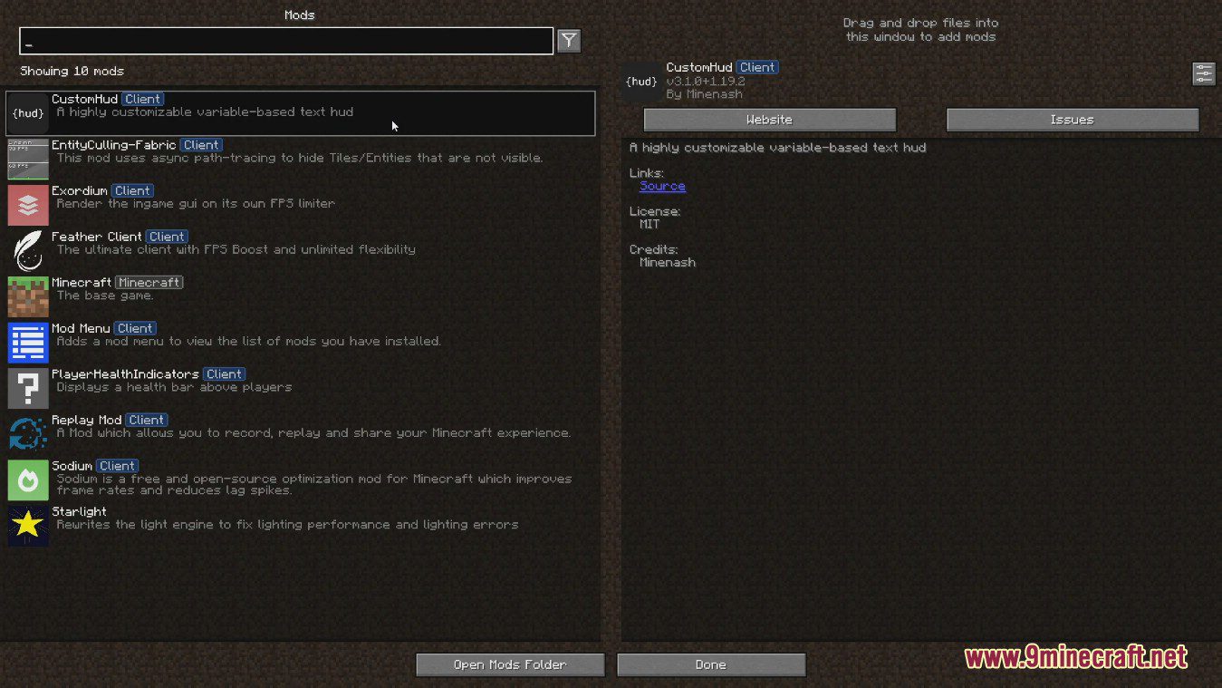 CustomHud Mod (1.20.4, 1.19.4) - Highly Customizable Variable-Based Text Hud 3