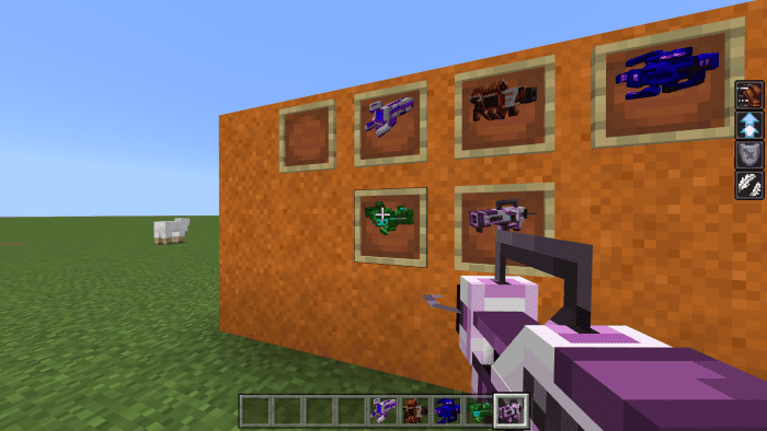 Cybernetic Guns Addon (1.20, 1.19) - MCPE/Bedrock Mod 9