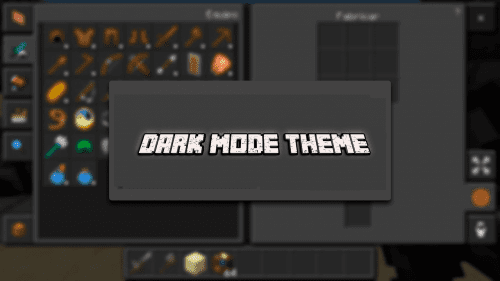 Dark Mode Theme Texture Pack (1.20) – MCPE/Bedrock Thumbnail