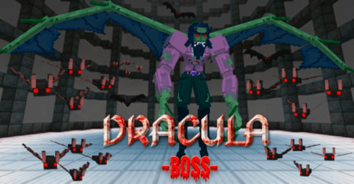 Dracula Vampire: Final Boss Addon (1.20, 1.19) - MCPE/Bedrock Mod 1