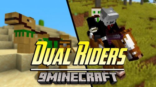 Dual Riders Mod (1.19.2, 1.18.2) – Two Players One Horse Thumbnail