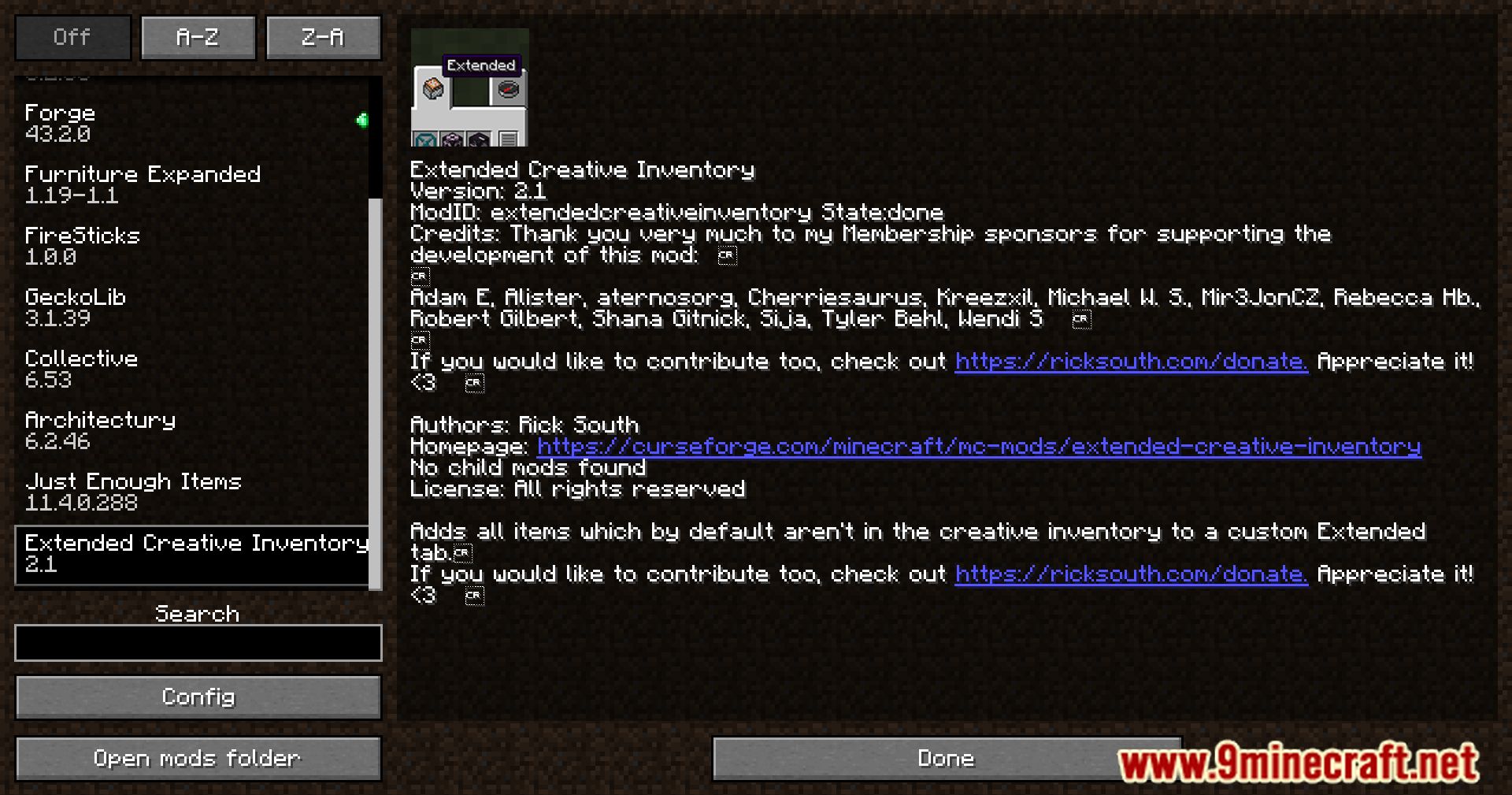 Extended Creative Inventory Mod (1.19.2, 1.18.2) - Redefining Access To Minecraft Items 2