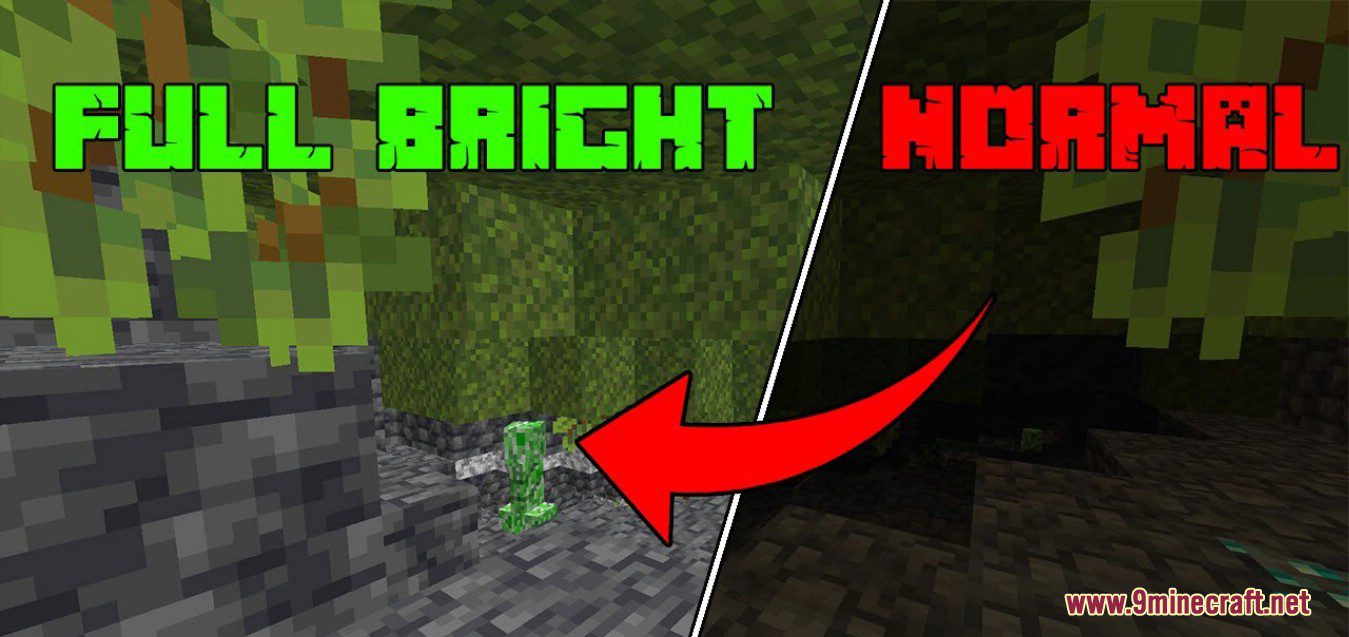 Fullbright Mod (1.20.6, 1.20.1) - Toggle Fullbright in Minecraft 3