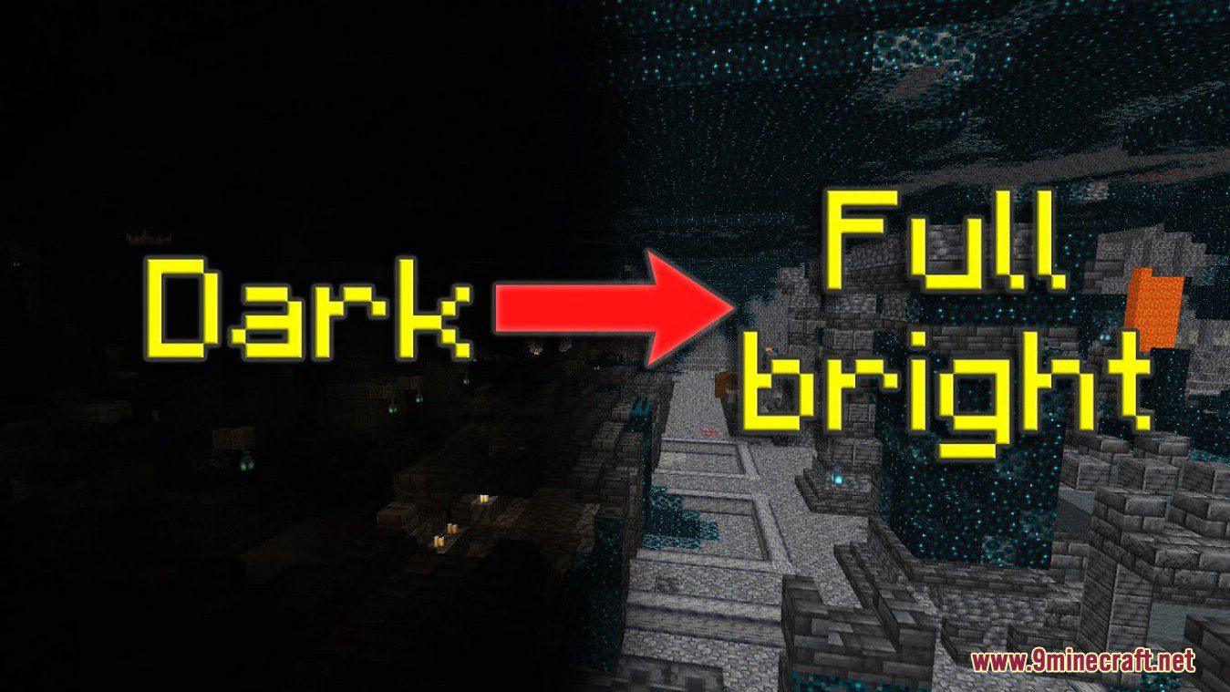 Fullbright Mod (1.20.6, 1.20.1) - Toggle Fullbright in Minecraft 6