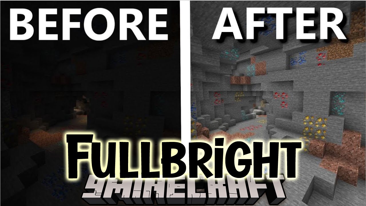 Fullbright Mod (1.20.6, 1.20.1) - Toggle Fullbright in Minecraft 1