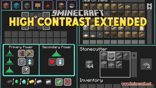 High Contrast Extended Resource Pack (1.20.6, 1.20.1) – Texture Pack Thumbnail