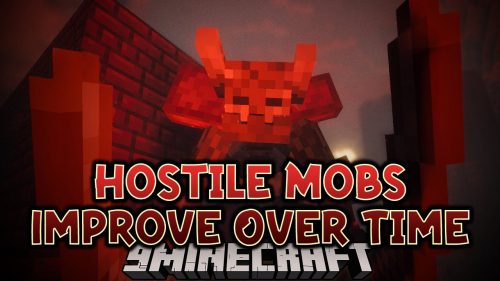 Hostile Mobs Improve Over Time Mod (1.21, 1.20.1) – Making Minecraft Brutal Thumbnail