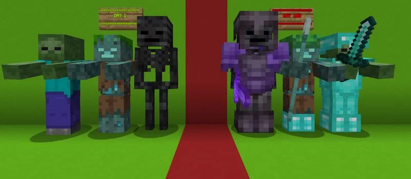 Hostile Mobs Improve Over Time Mod (1.21, 1.20.1) - Making Minecraft Brutal 3